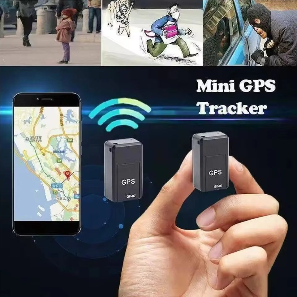 GF07 Magnetic Mini GPS Tracker for Vehicles, Pets & Personal Use