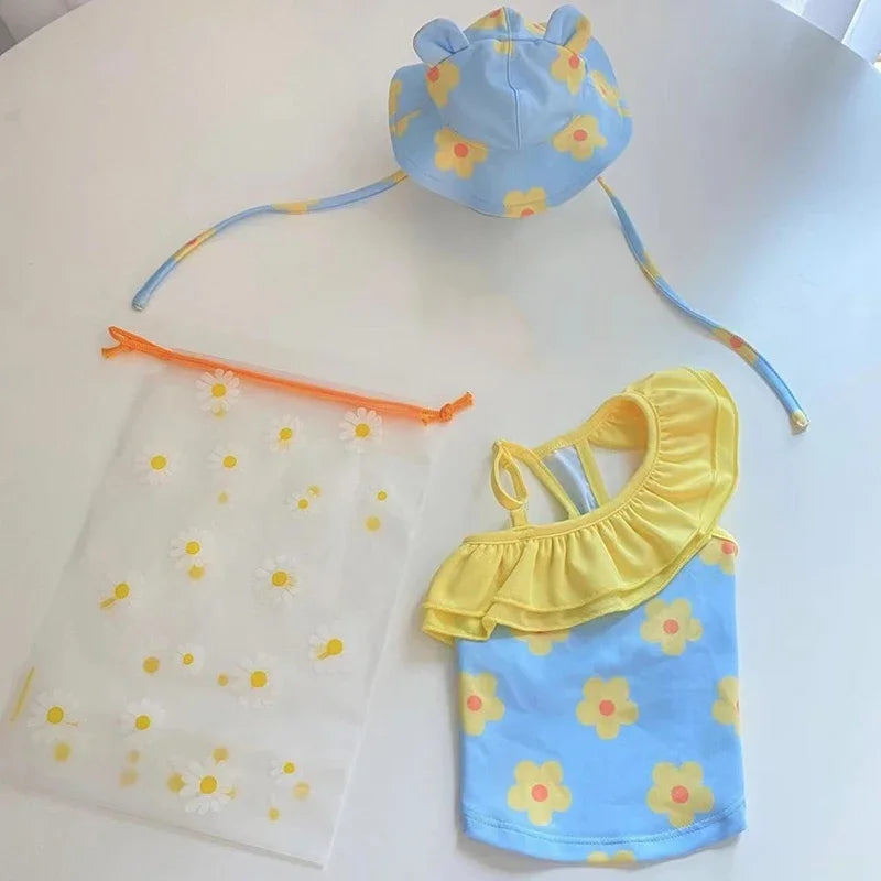 Dog Bikini & Swim Cap Set
