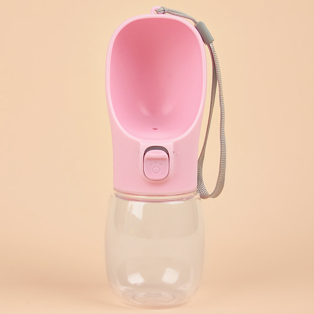 Portable Dog Water Bottle with Drinking Bowl – Leakproof, for Dogs & Cats