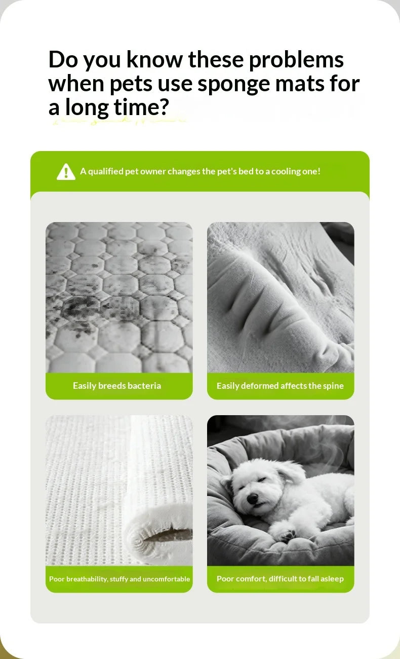 Ice Silk Cooling Mat for Dogs & Cats