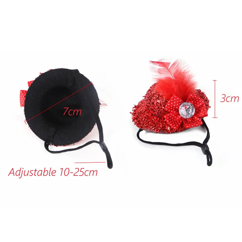 Adjustable Mini Party Hat for Hamsters, Rats & Guinea Pigs