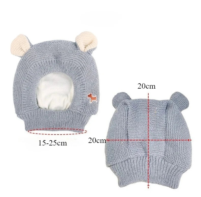 Pet Winter Hat - Warm Headgear for Dogs and Cats
