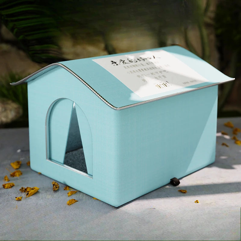 Foldable Pet Cave House for Cats & Small Dogs