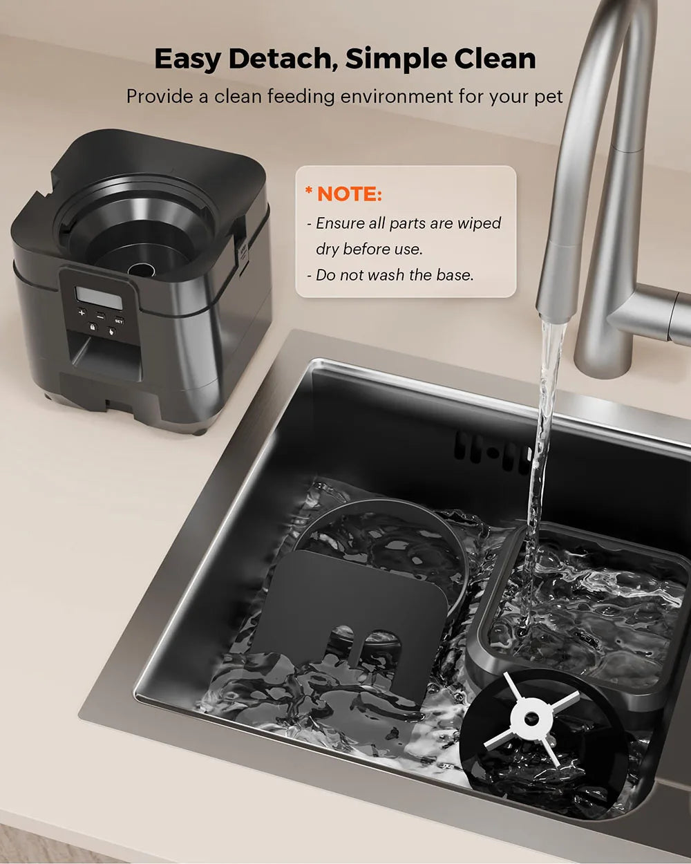 Automatic Pet Feeder with Button or Wi-Fi Options