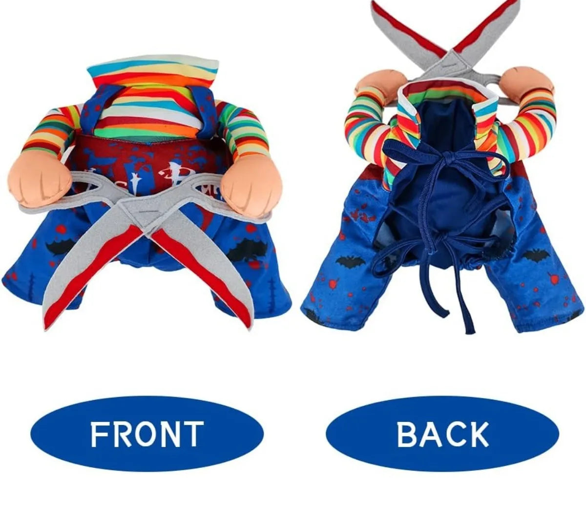 Halloween Pet Costume - Funny Scissors Doll Outfit for Cats & Dogs