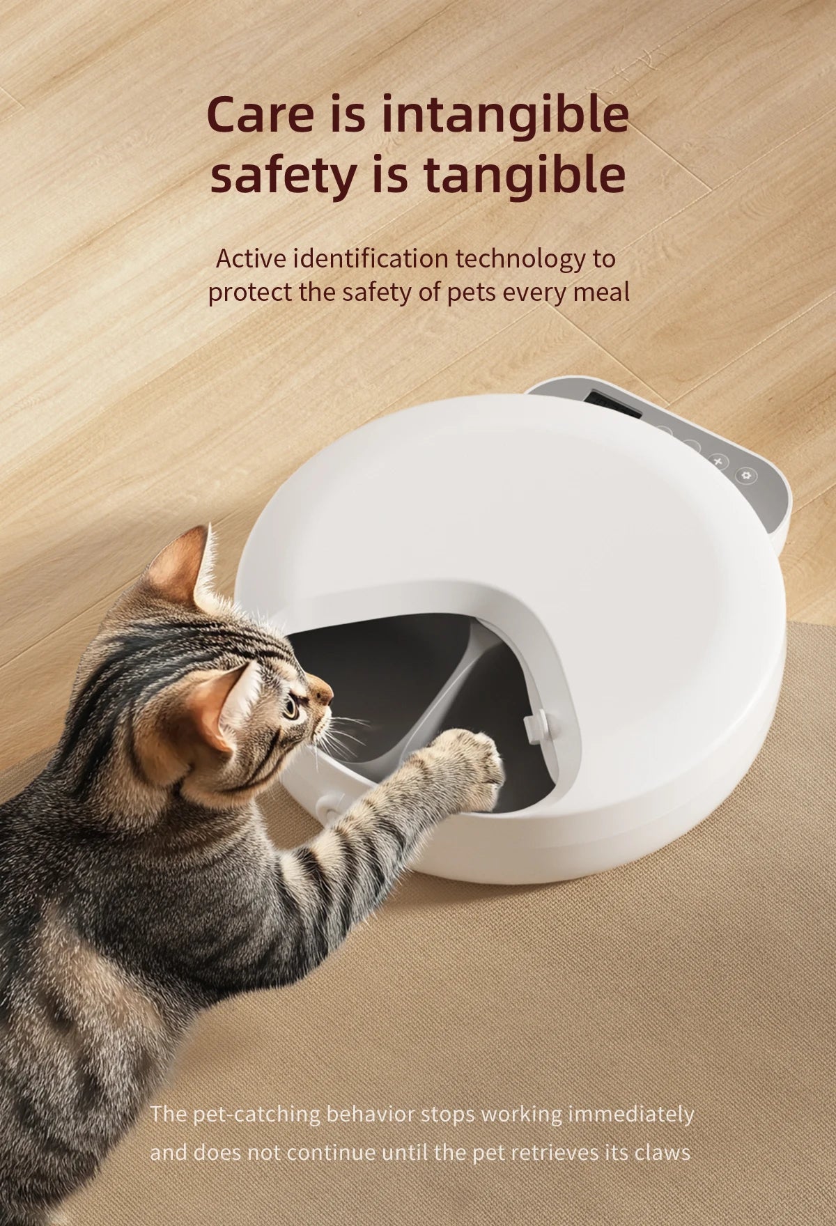 Automatic Four-Meal Pet Feeder for Wet & Dry Food