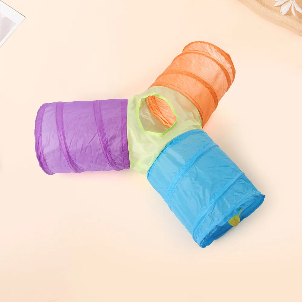 Y-Shaped Three-Way Cat Tunnel