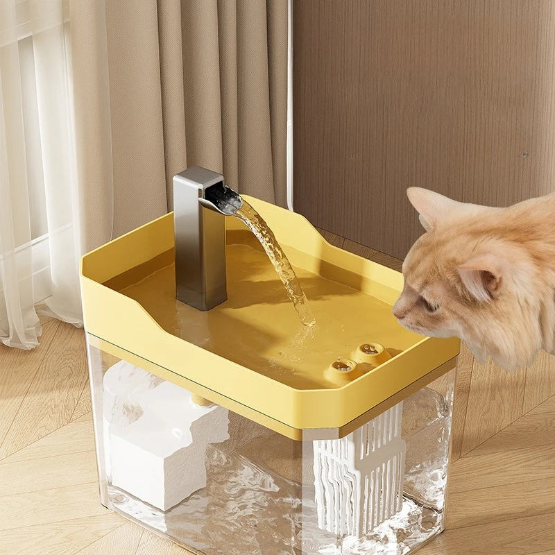 Pet Water Fountain - 1.5L Electric Auto Filter Water Dispenser for Cats