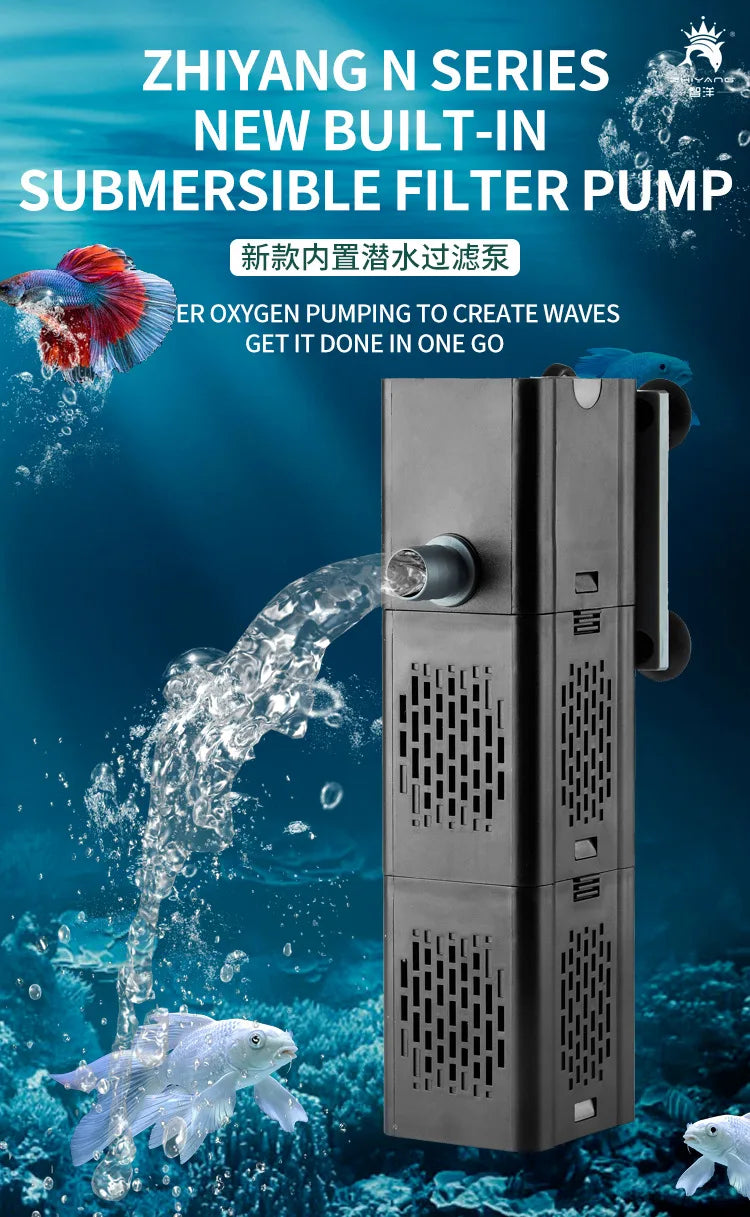 Internal Aquarium Filter with Spray Bar Outlet