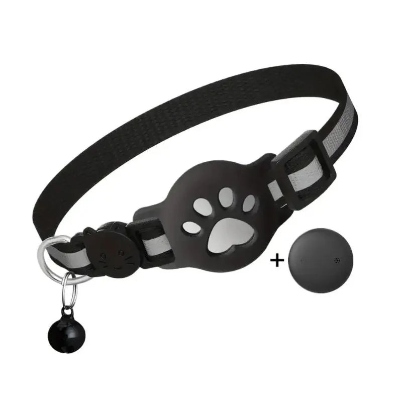 Reflective AirTag Pet Collar with Safety Buckle for Cats & Small Dogs
