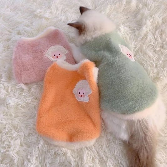 Faux Rabbit Fur Plush Dog & Cat Vest