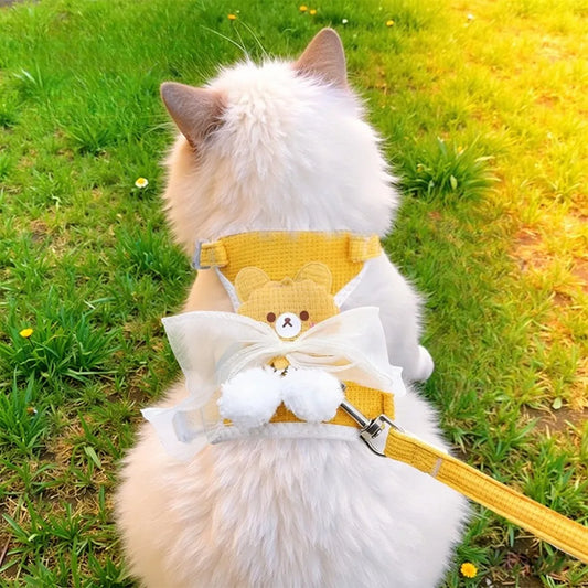 Maillot de corps Gilet Harnais et laisse pour petits chiens et chats
