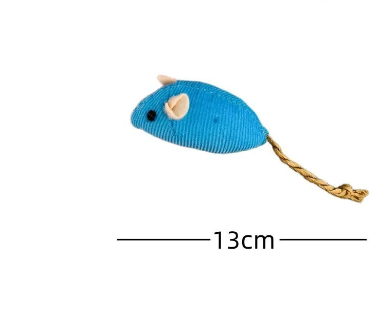 Plush Mouse Cat Toy - Colourful Catnip Mice for Kittens (20 Pack)