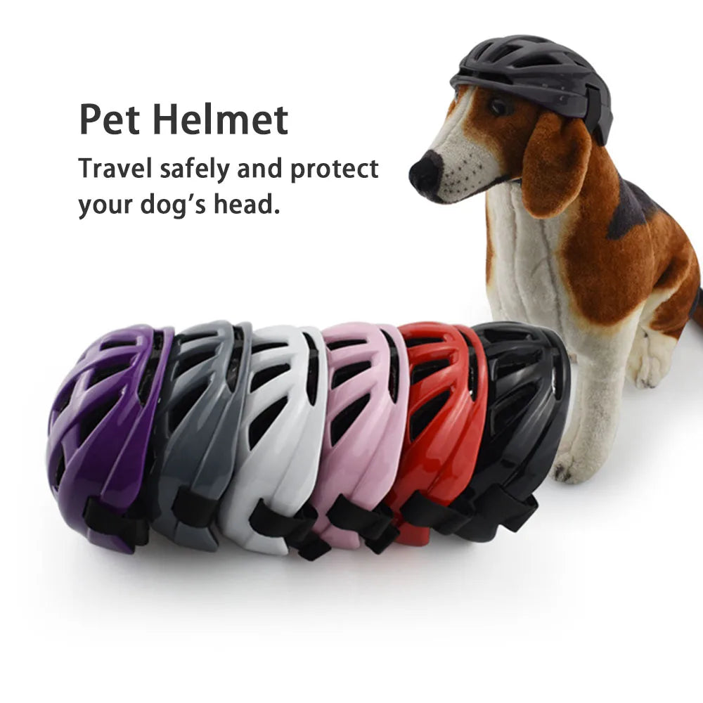 Adjustable Safety Helmet for Dogs – Outdoor & Motorcycle