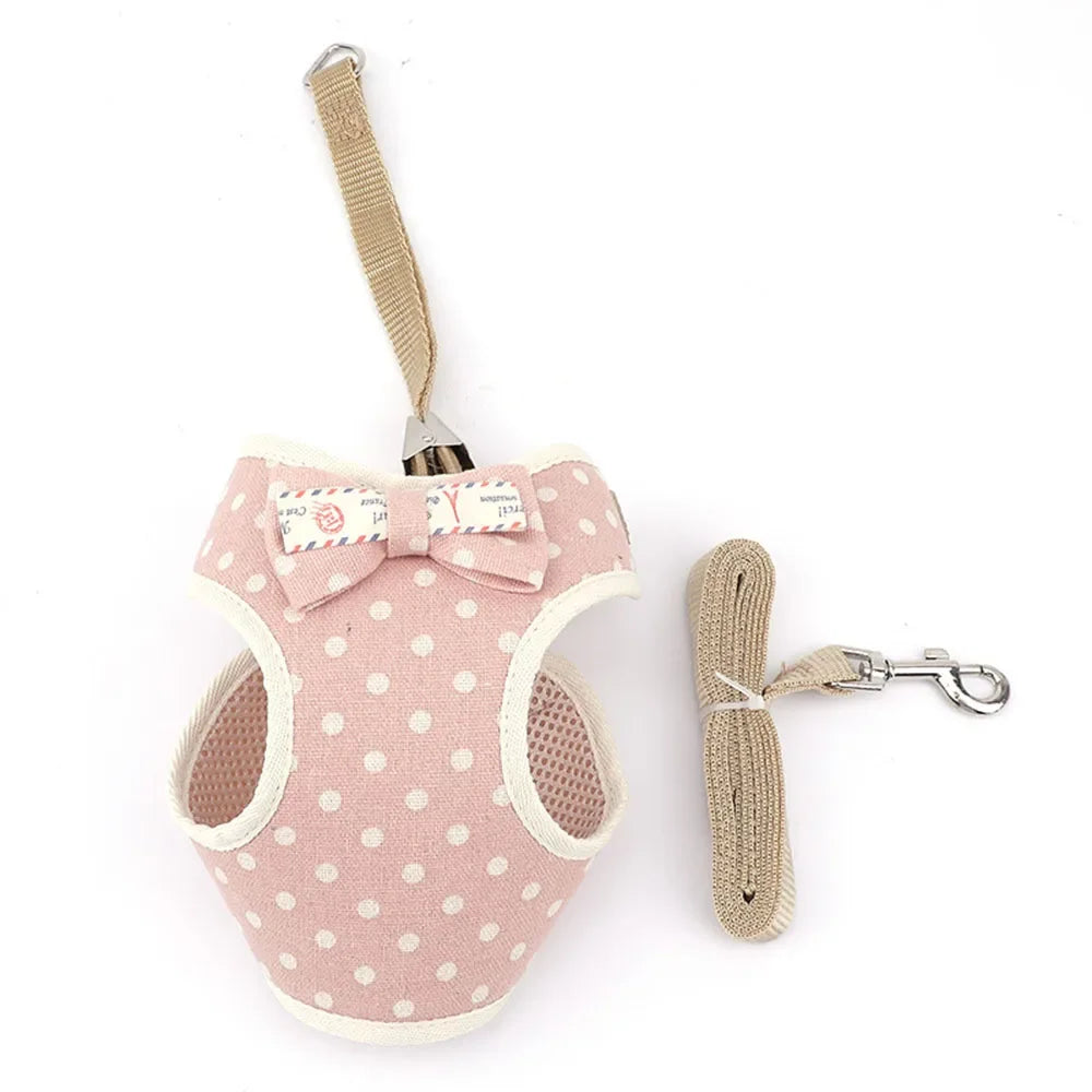 Nylon Mesh Cat & Small Dog Harness Set