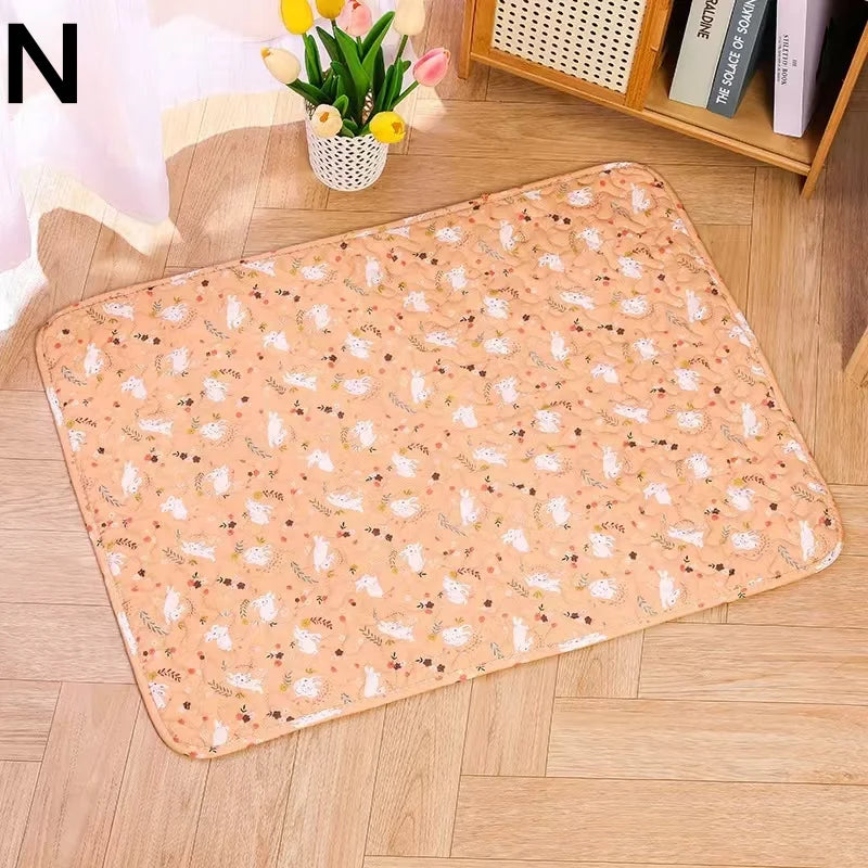 Washable Cotton Pet Floor Mat – Multi-Use Bedding Pad