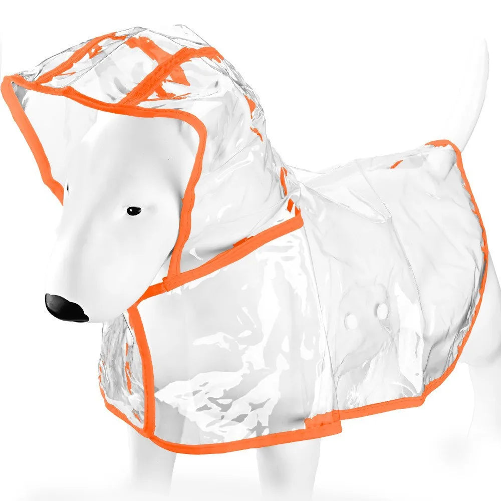 Imperméable transparent pour chiens et chats, cape poncho | Manteau de pluie coupe-vent pour petits chiens et chiots