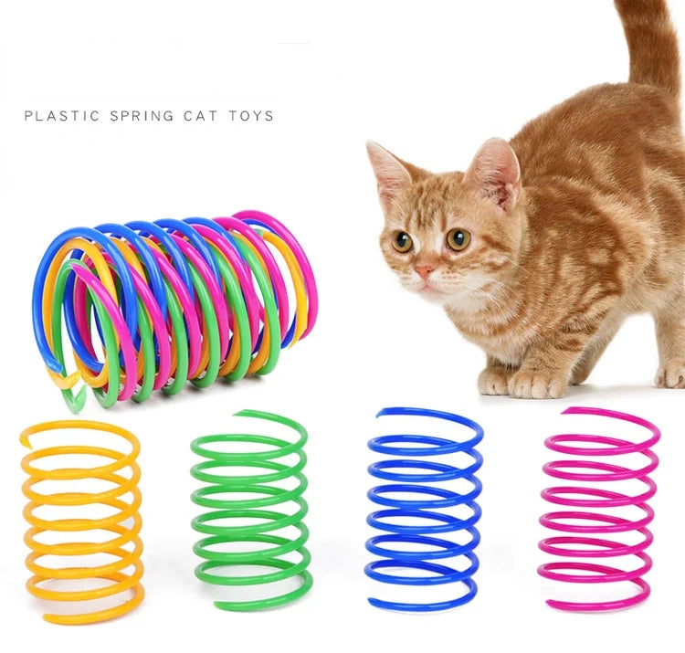 Colorful Spring Cat Toys - Interactive Coil Toys for Kittens (Multi-Pack)