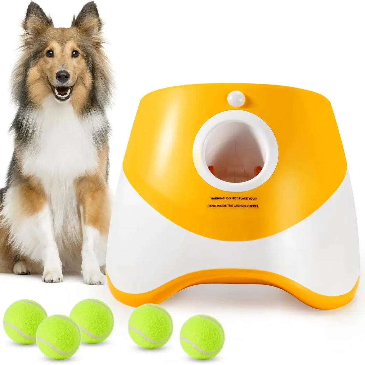 Automatic Dog Ball Launcher | Motion Sensor | 10–30ft Range