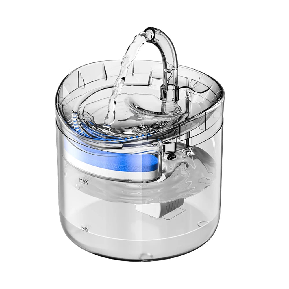 Fontaine à eau intelligente automatique pour animaux de compagnie avec capteur de mouvement
