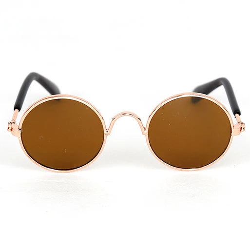 Vintage Round Pet Sunglasses for Cats & Small Dogs