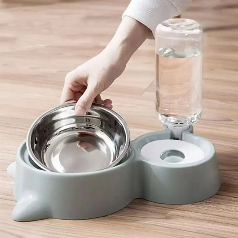 Gravity Pet Water & Food Dispenser Station – For Cats & Dogs