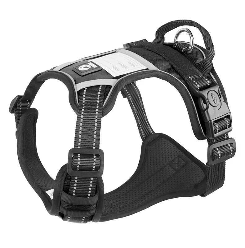 Reflective No-Pull Dog Vest Harness with Name Card