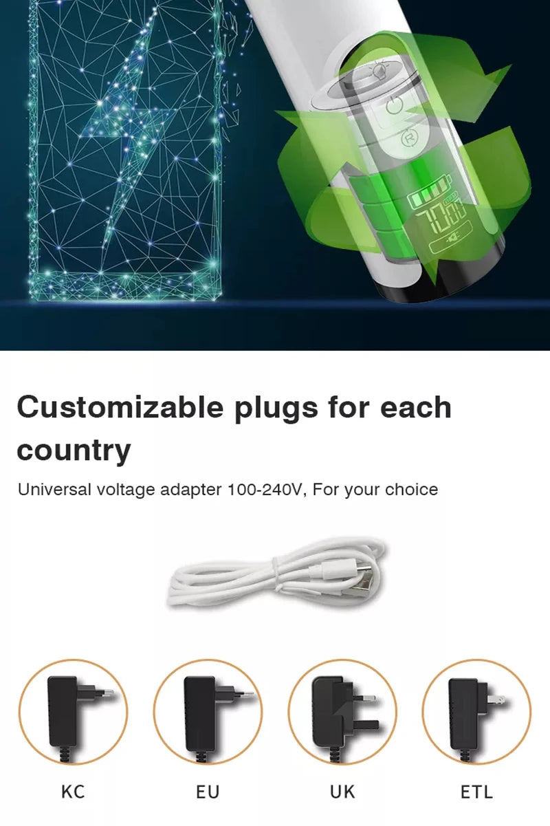 USB Rechargeable Pet Nail Grinder with LED