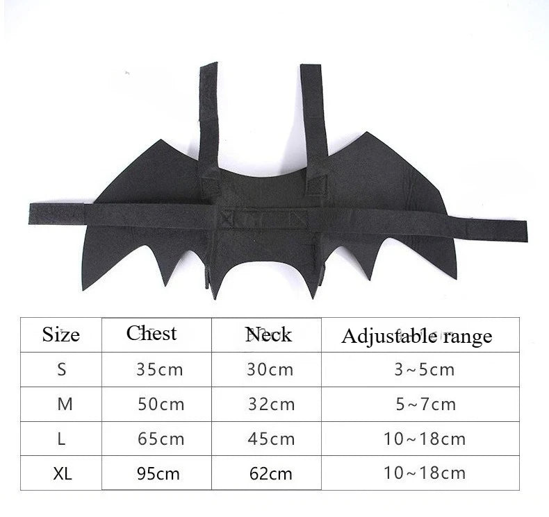 Halloween Bat Wings Pet Costume for Dogs and Cats
