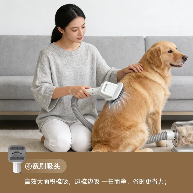 Dog Grooming Vacuum Kit | 2.3L Dust Cup | 99% Hair Capture | 5+ Speeds