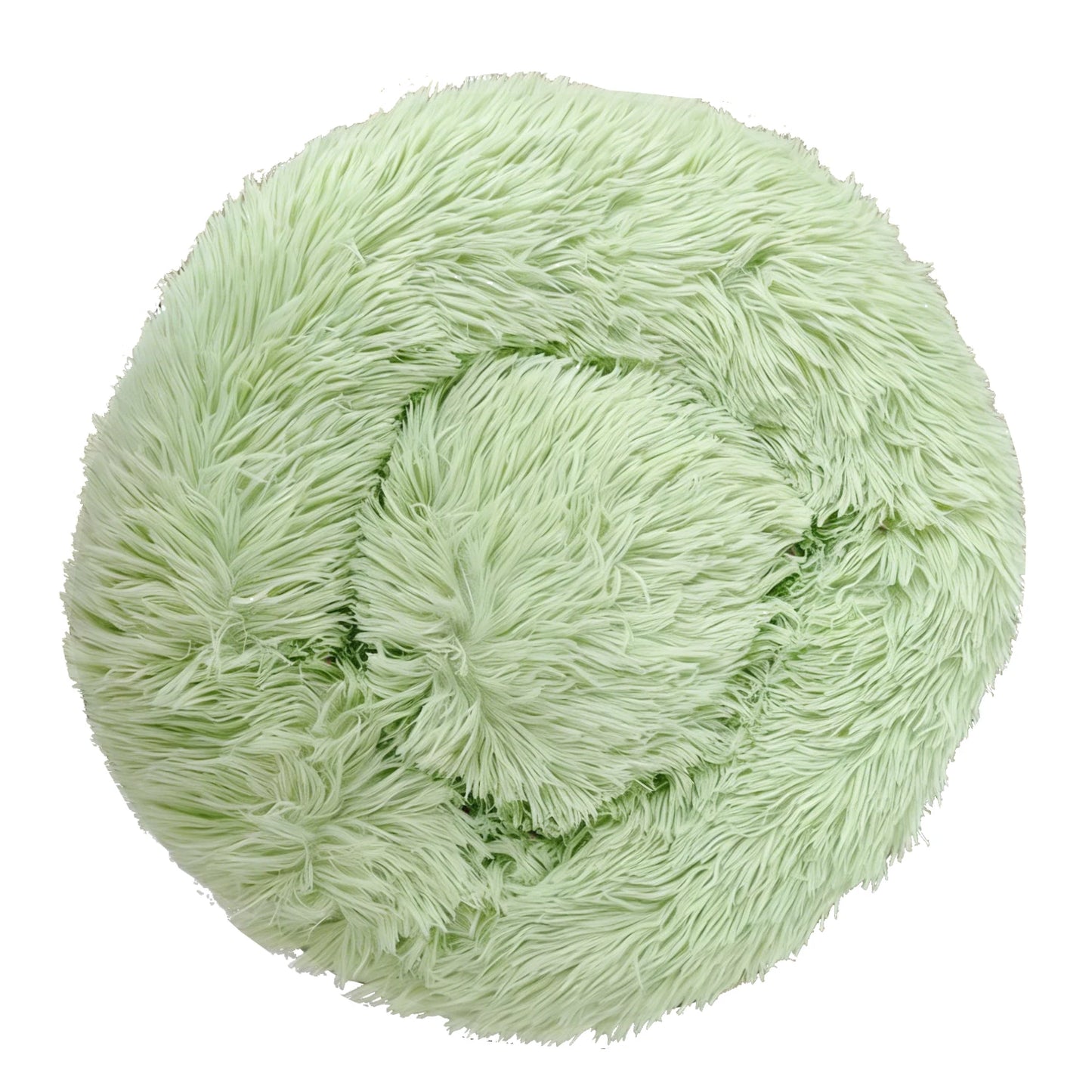 Round Plush Pet Bed — Washable Warm Basket for Dogs & Cats, 6 Sizes