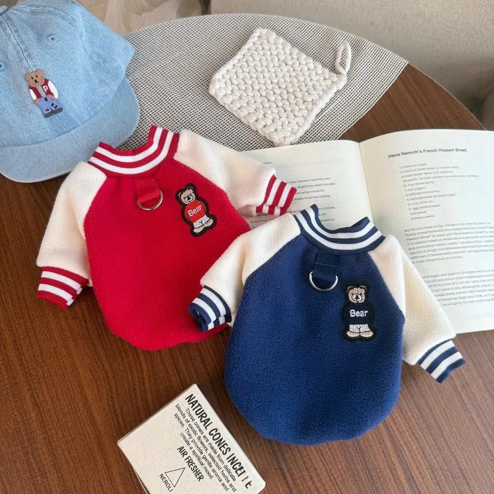 Veste de baseball pour petits et moyens chiens et chiots