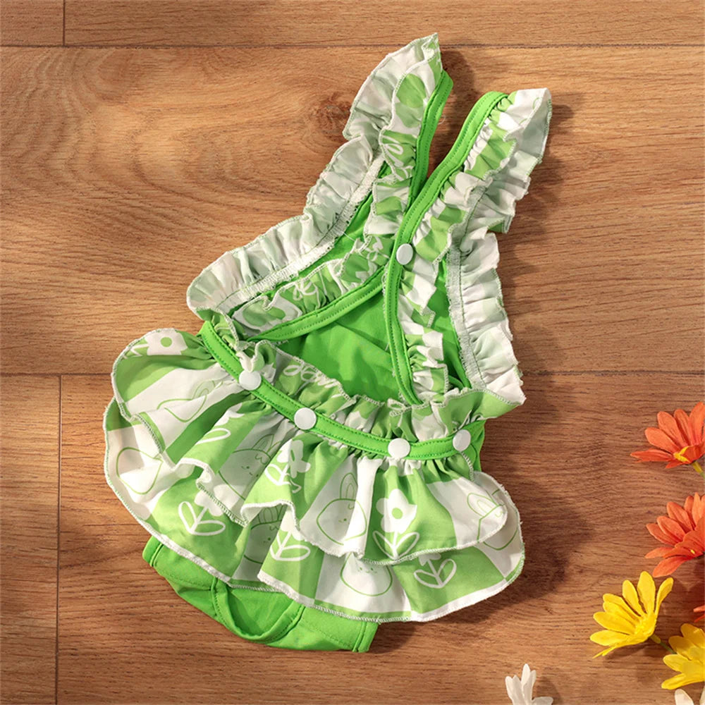 Female Dog Physiological Pants with Cute Print