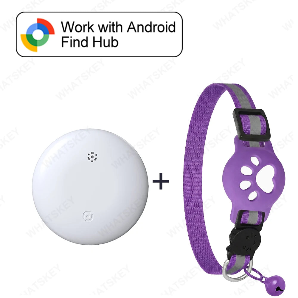 Google Find My Device Pet Collar Tracker for Cats & Dogs — Android Compatible