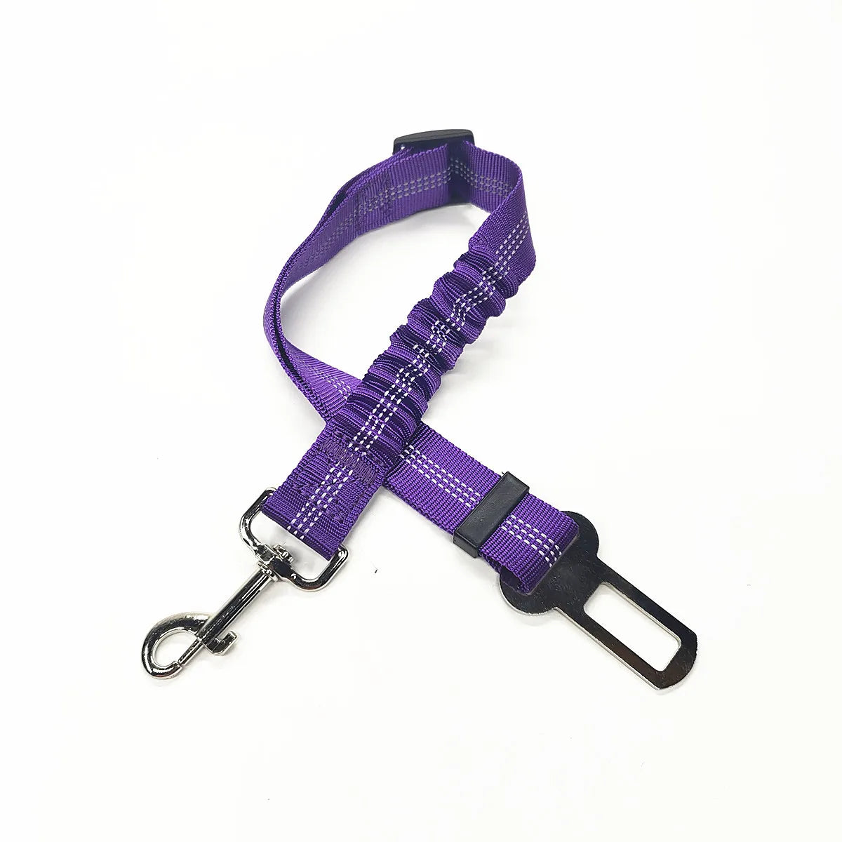 Ceinture de sécurité rétractable pour chien avec bande réfléchissante