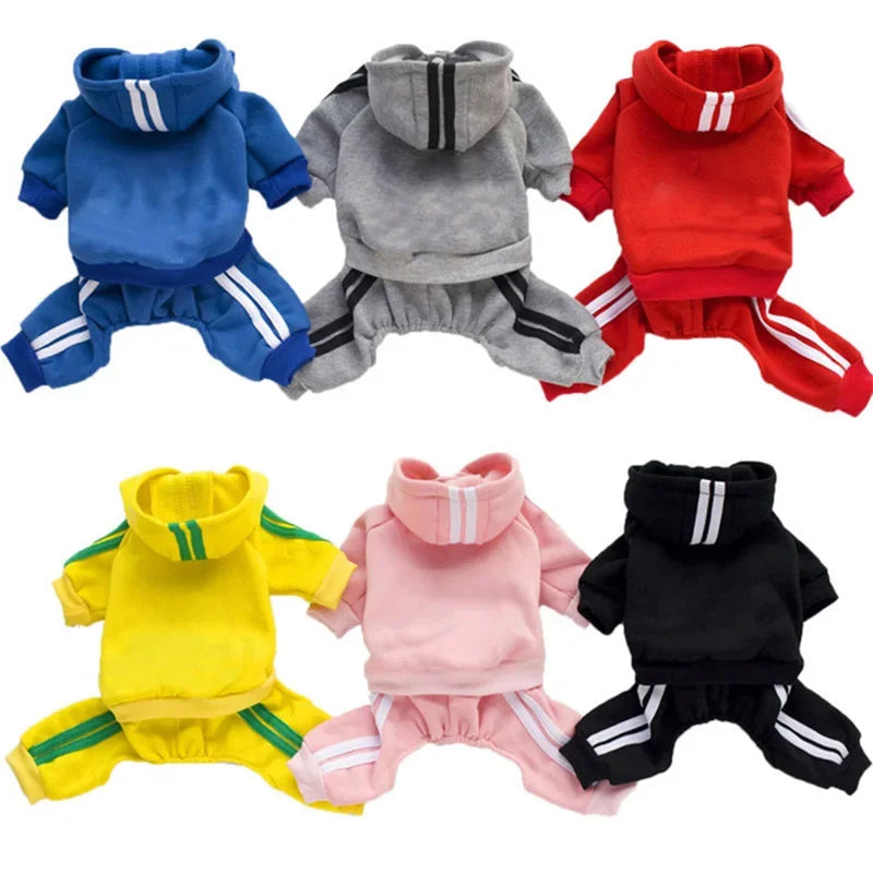 Winter Dog Jumpsuit - Warm Fleece Hoodie for Small to Large Dogs