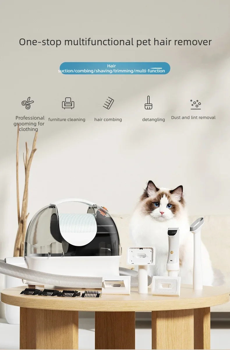 Pet Grooming Vacuum Kit for Dogs & Cats