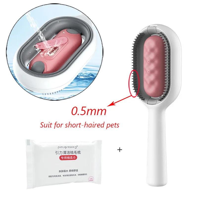 Double-Sided Pet Grooming Brush & Hair Removal Comb