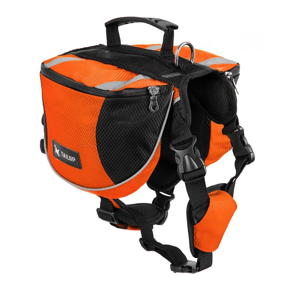 Reflective Dog Weight Training Harness Vest with Storage Pockets