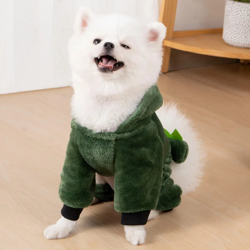 Dinosaur Cosplay Hoodie & Warm Jacket for Small & Medium Dogs