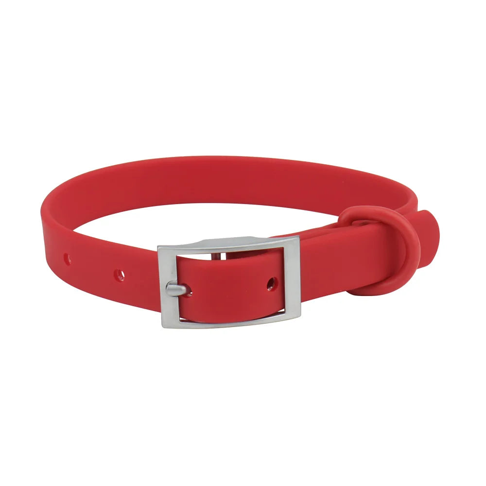 Waterproof Adjustable PVC Pet Collar — 12 Colours
