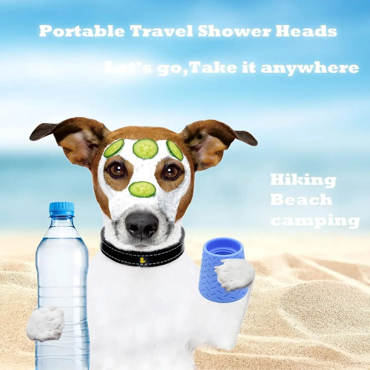 Portable Pet Shower Sprayer Nozzle for Bottles