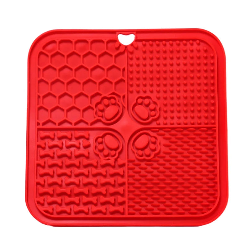 Silicone Slow Feeding Lick Mat with Spatula