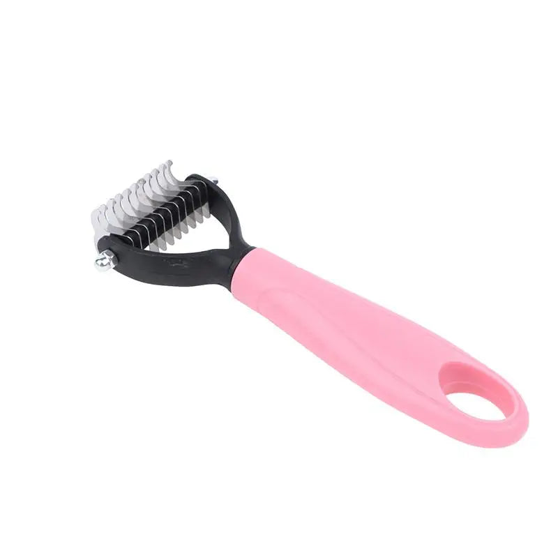 2-Sided Pet Deshedding & Dematting Brush