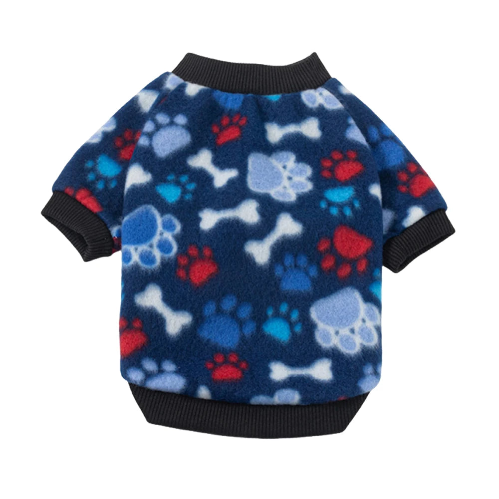 Printed Fleece Pet Pullover Sweater