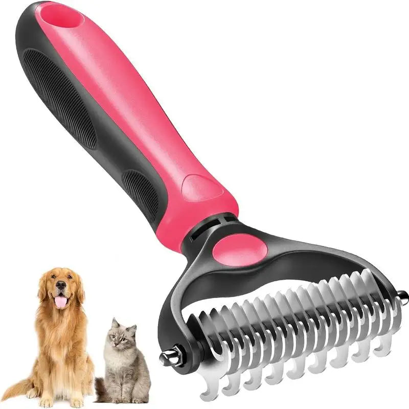 2-in-1 Pet Deshedding & Dematting Brush