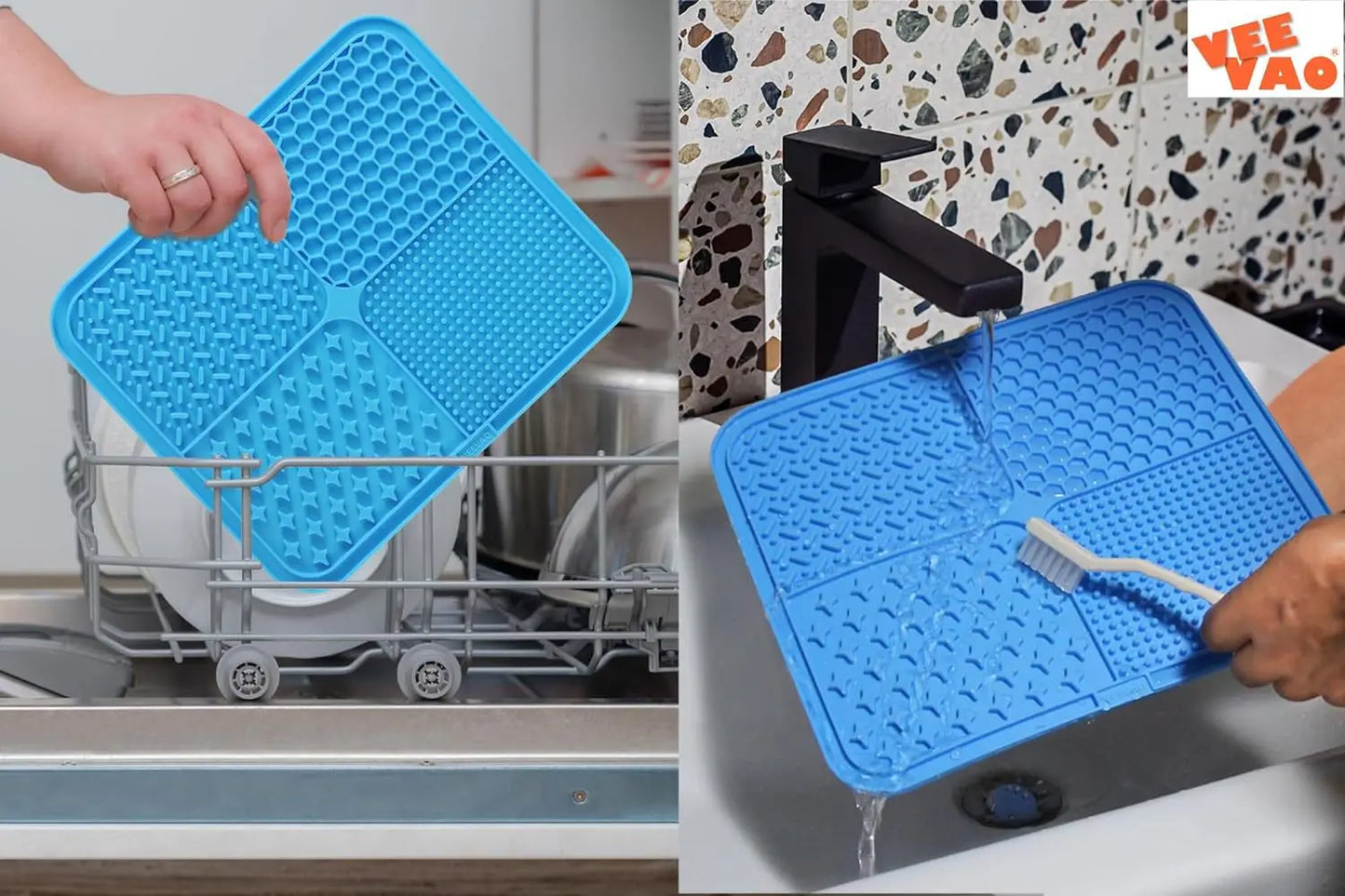 Silicone Lick Mat for Dogs — Slow Feeder, Bath Distraction & Training