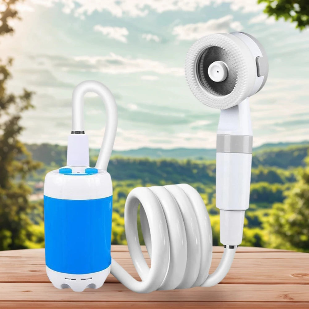 Rechargeable Camping Shower Pump with Digital Display