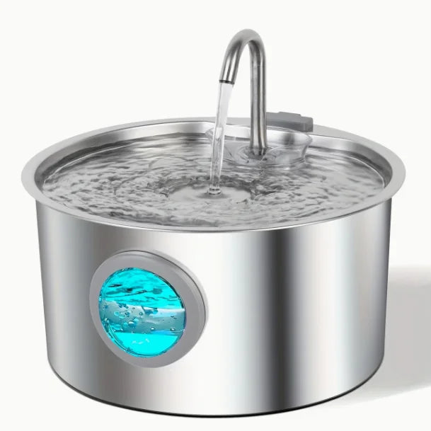 2.2L Stainless Steel Window Pet Water Fountain