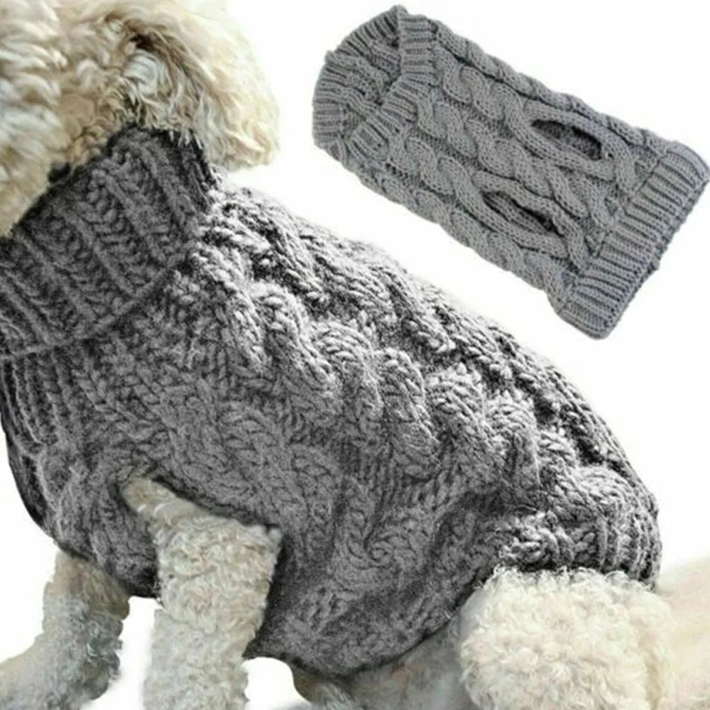 Pull en tricot pour chien | Pull chaud d'automne et d'hiver pour petits chiens et chiots